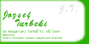 jozsef turbeki business card